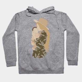 Abstract pregnant mother and child Illustration Hoodie